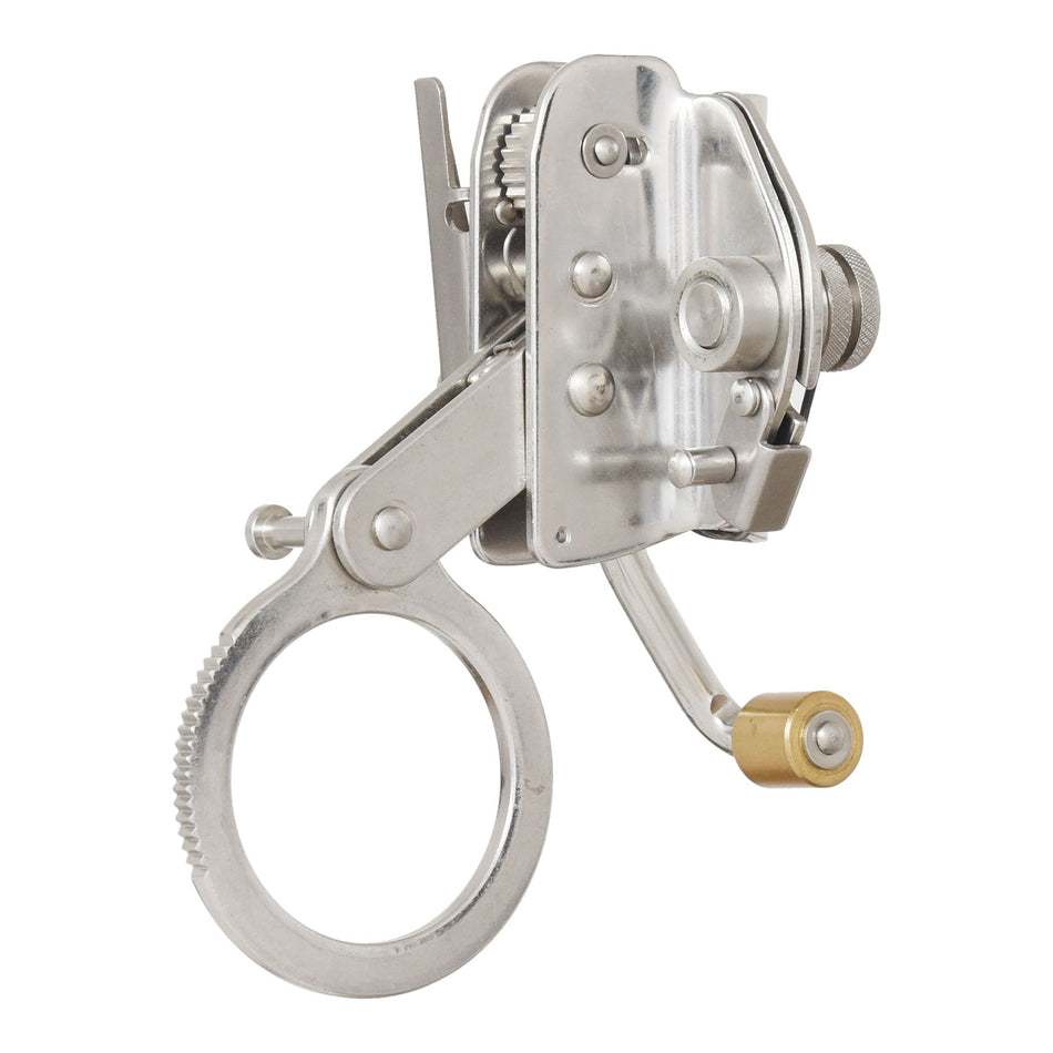 5/8" Stainless Steel Self-Tracking Rope Grab with Roller Guide