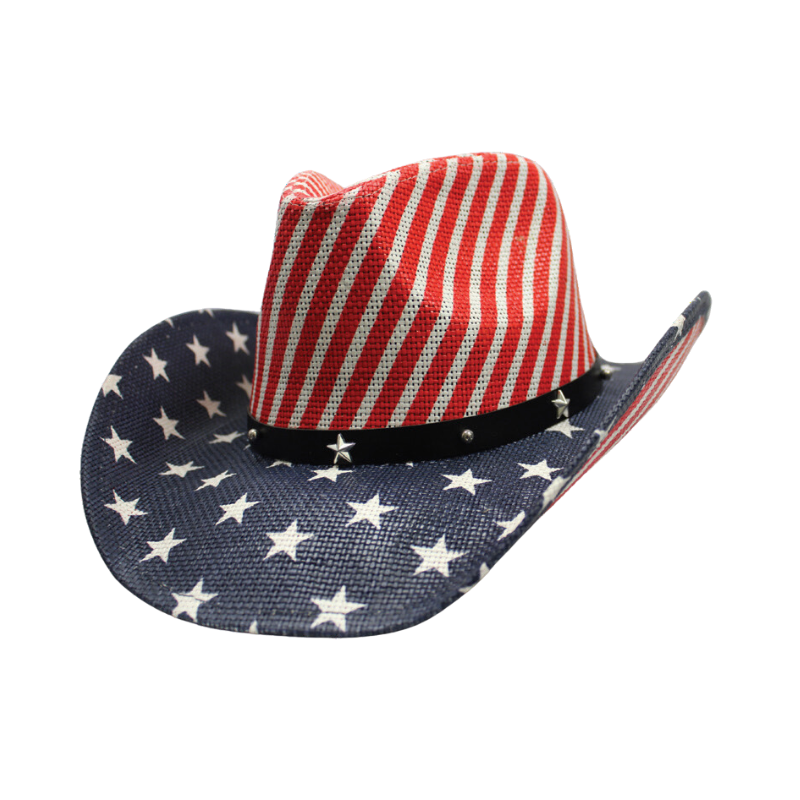 Sleek USA American Flag Cowboy Hat