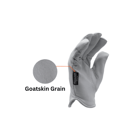 goatskin grain thinsulate leather gloves