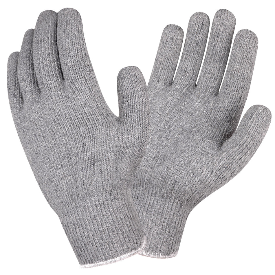 12 Pairs - Gray 14 oz Terry Loop-In Cotton Gloves