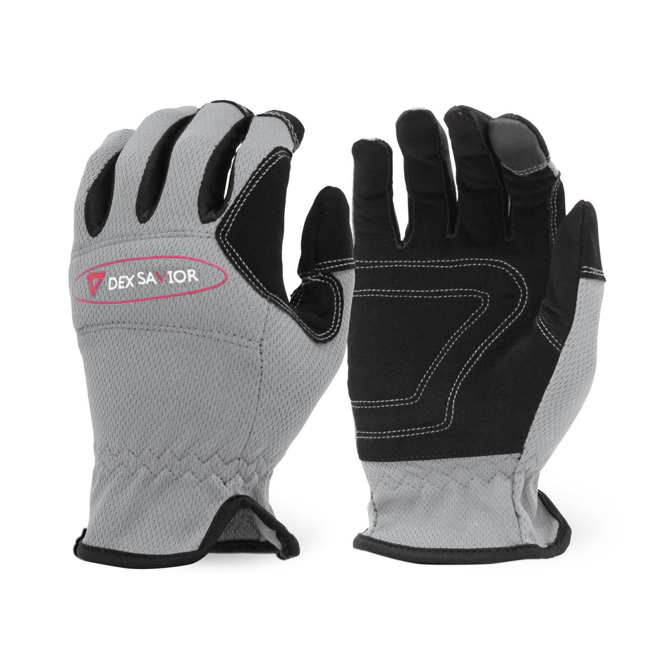 Dex Savior Gray Mechanic Work Glove (Pairs)