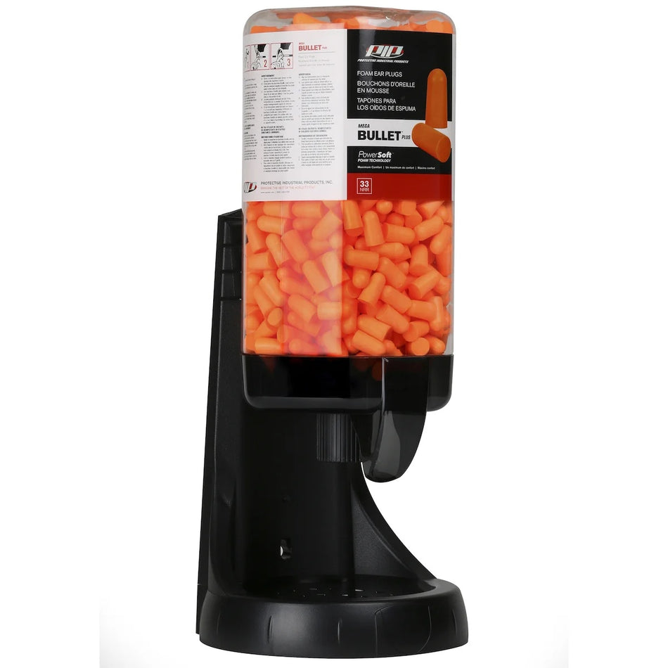 Prefilled Mega Bullet Plus Ear Plug Dispenser - 500 Pairs