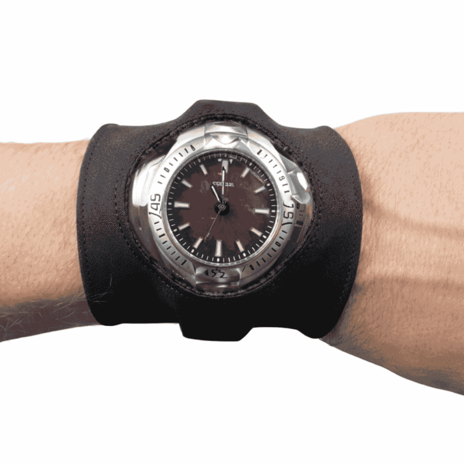 Windowed Watch Cover – Spandex Watch Protector with Clear Viewing Panel