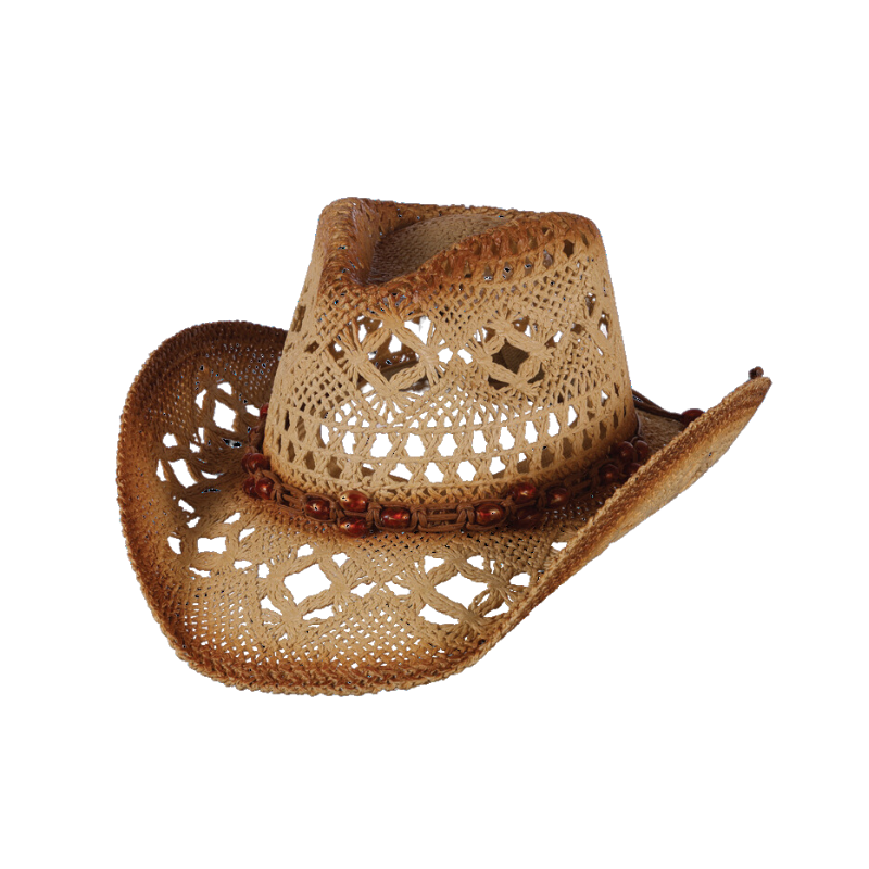Two Tone Hollow Cowgirl Hat