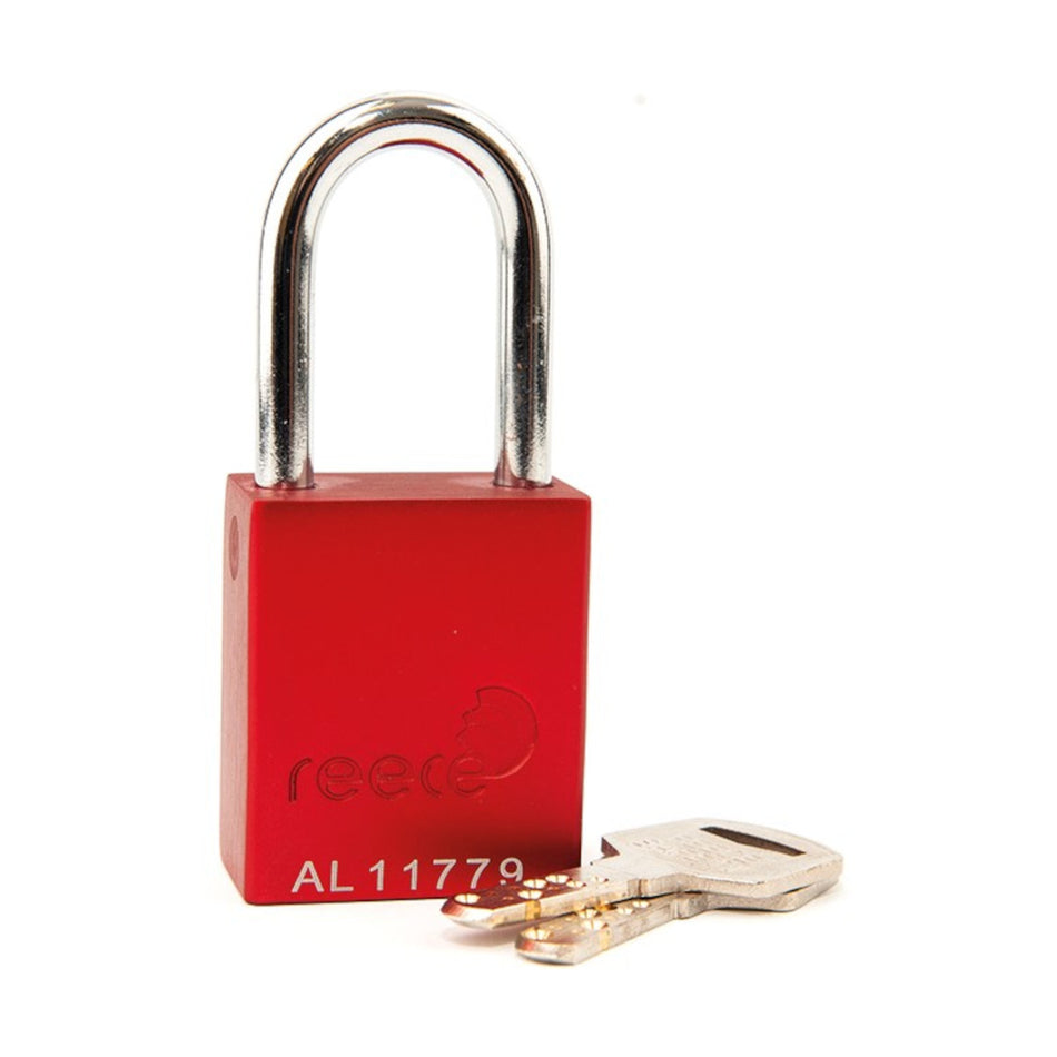 Red REECE Aluminum Safety Padlock KA