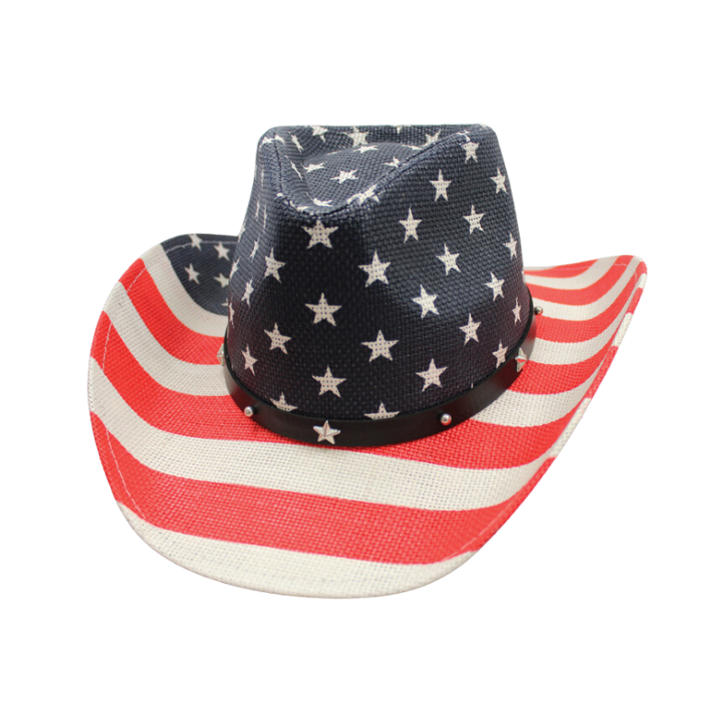 Classic USA American Flag Cowboy Hat