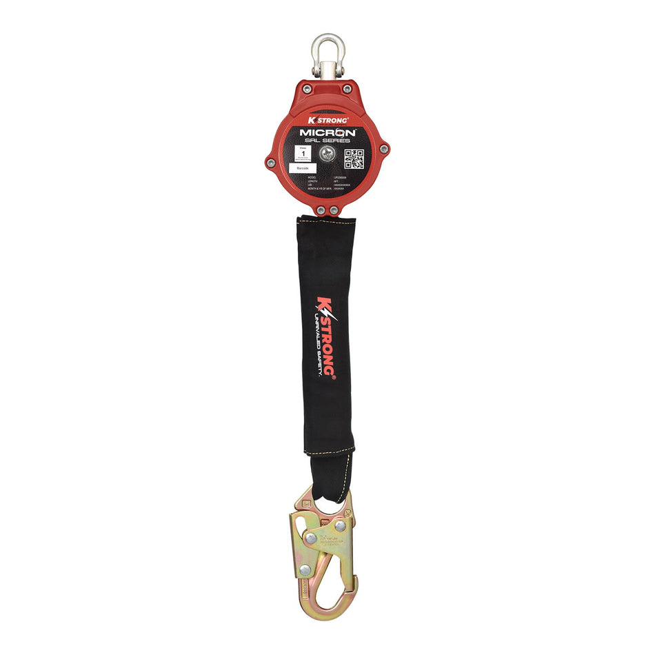 6 ft. Arc Flash Rated SRL with Steel Snap Hook (ANSI) – Harness Connector Included