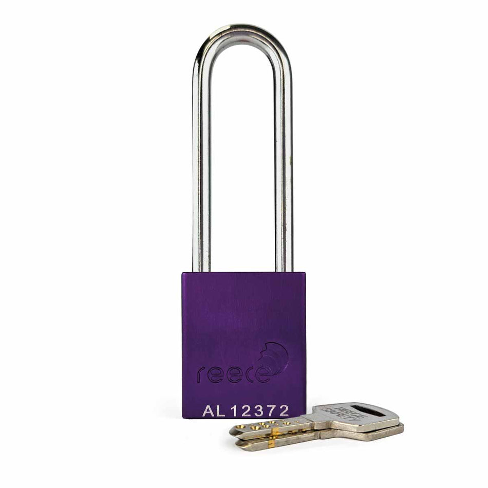 Purple REECE Aluminum Safety Long Padlock KTD