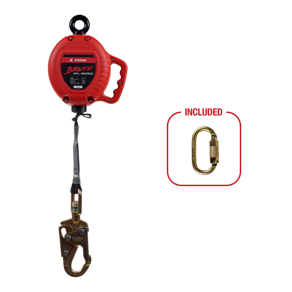 11 ft. Web SRL with snap hook. Includes installation carabiner (ANSI)