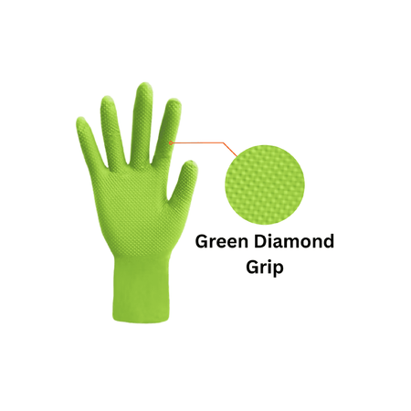 green diamond grip gloves