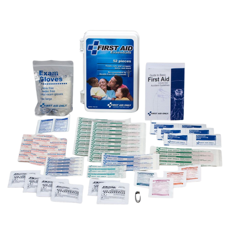 Personal First Aid Kit, 52 Piece, Plastic Case - Inland Empire Safety ...