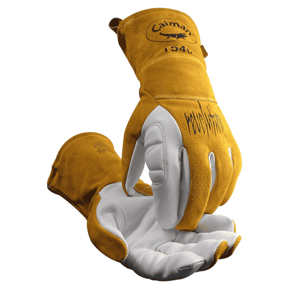Caiman Premium Goat Grain TIG Welding Glove and 4 inch Extended Cuff