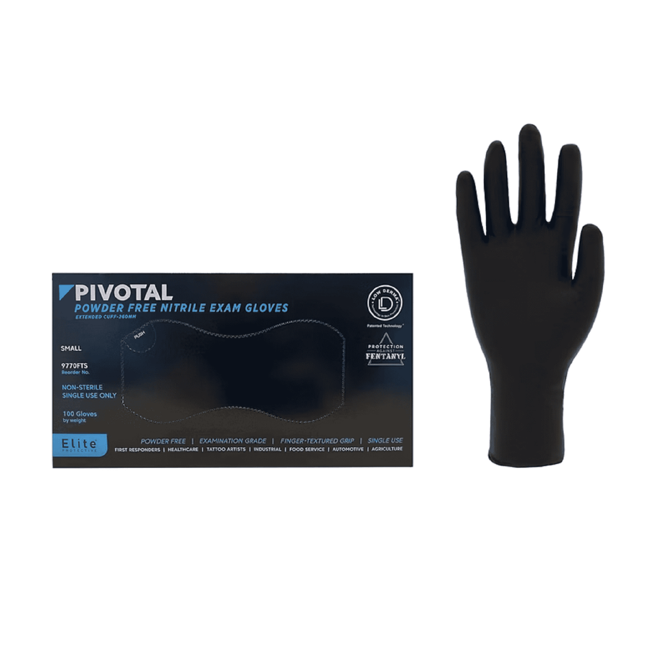 black 5 mil nitrile gloves