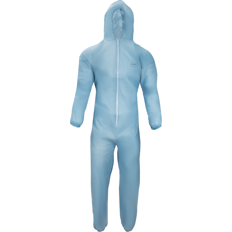 FR Coverall with Zipper Front Closure, Elastic Wrists/Ankles, and Hood (Pk of 25)