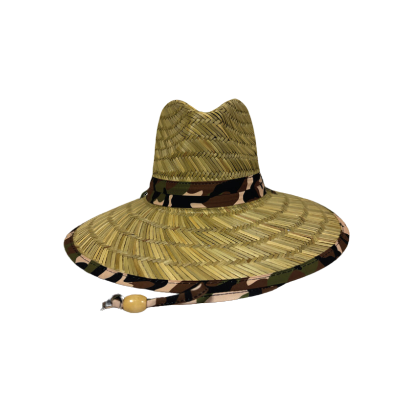 Summer Hat with Classic Green Camo Print