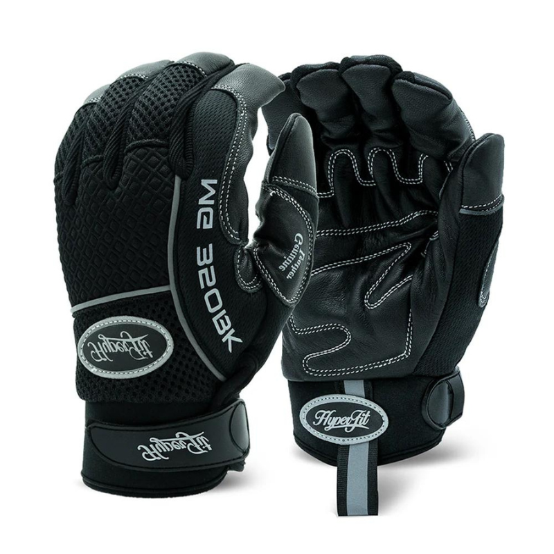 Single Pair - Perfect-Fit Black Premium Goatskin Mechanic Glove