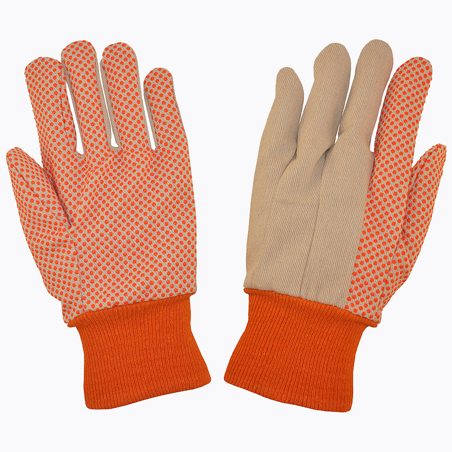 12 Pairs - Dotted Cotton Hi-Vis Orange Canvas