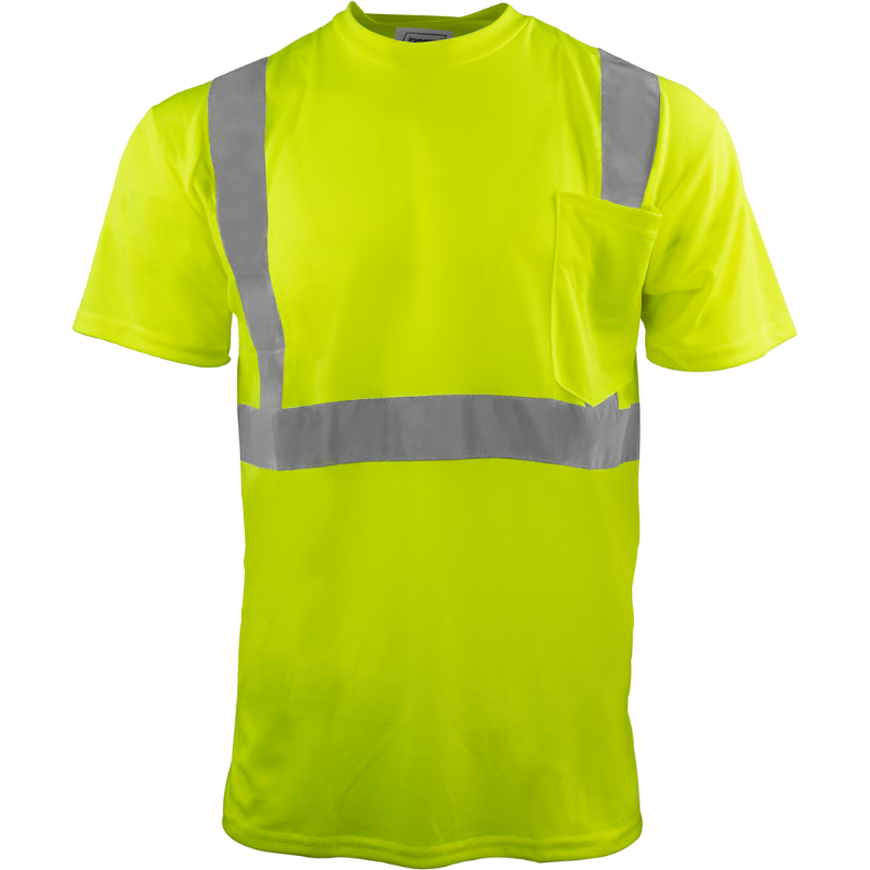 Class 2 Flame Retardant Short Sleeve Shirt (Lime)