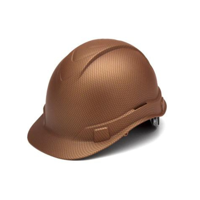 Copper Graphite Pyramex Ridgeline Cap Style Hard Hat 4-Point Ratchet Suspension
