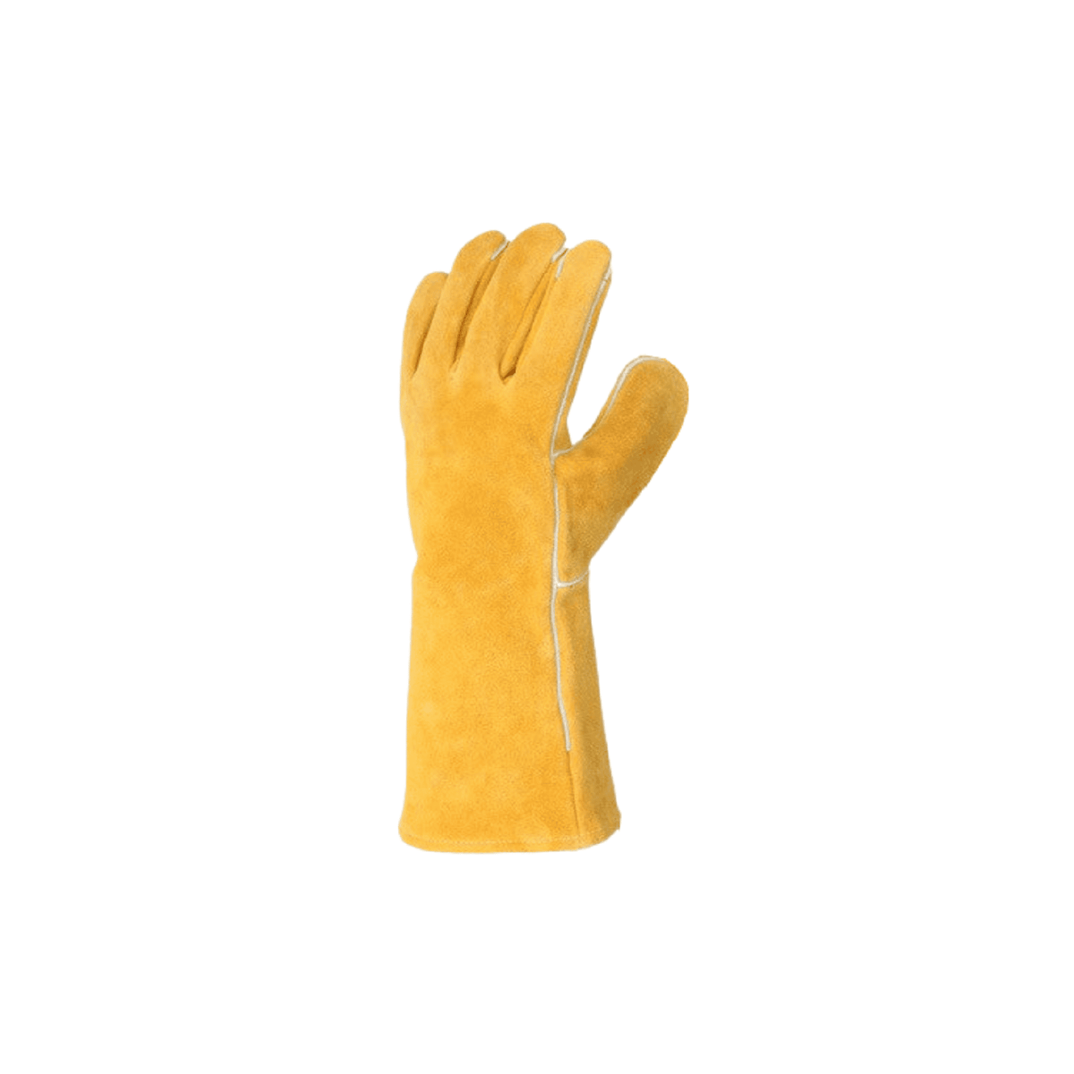 left bourbon brown stick welding gloves