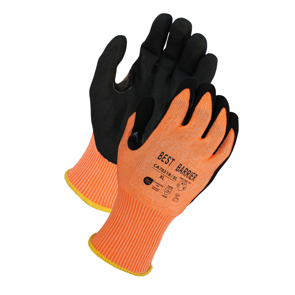 A7 Cut Resistant Gloves 13 Gauge Hi-Viz, 12 Pairs