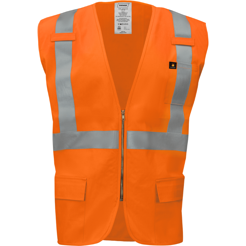 Class 2 Type R Safety Vest (Hi Vis Orange)
