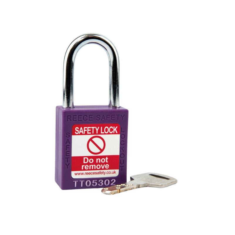 Purple REECE Nylon Safety Padlock KA SET