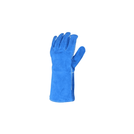 left hand Blue Stick Welding Gloves