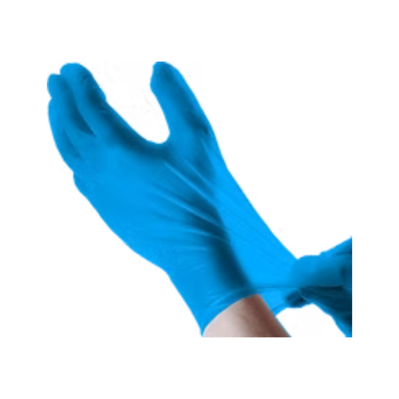 Vinyl Blue Gloves