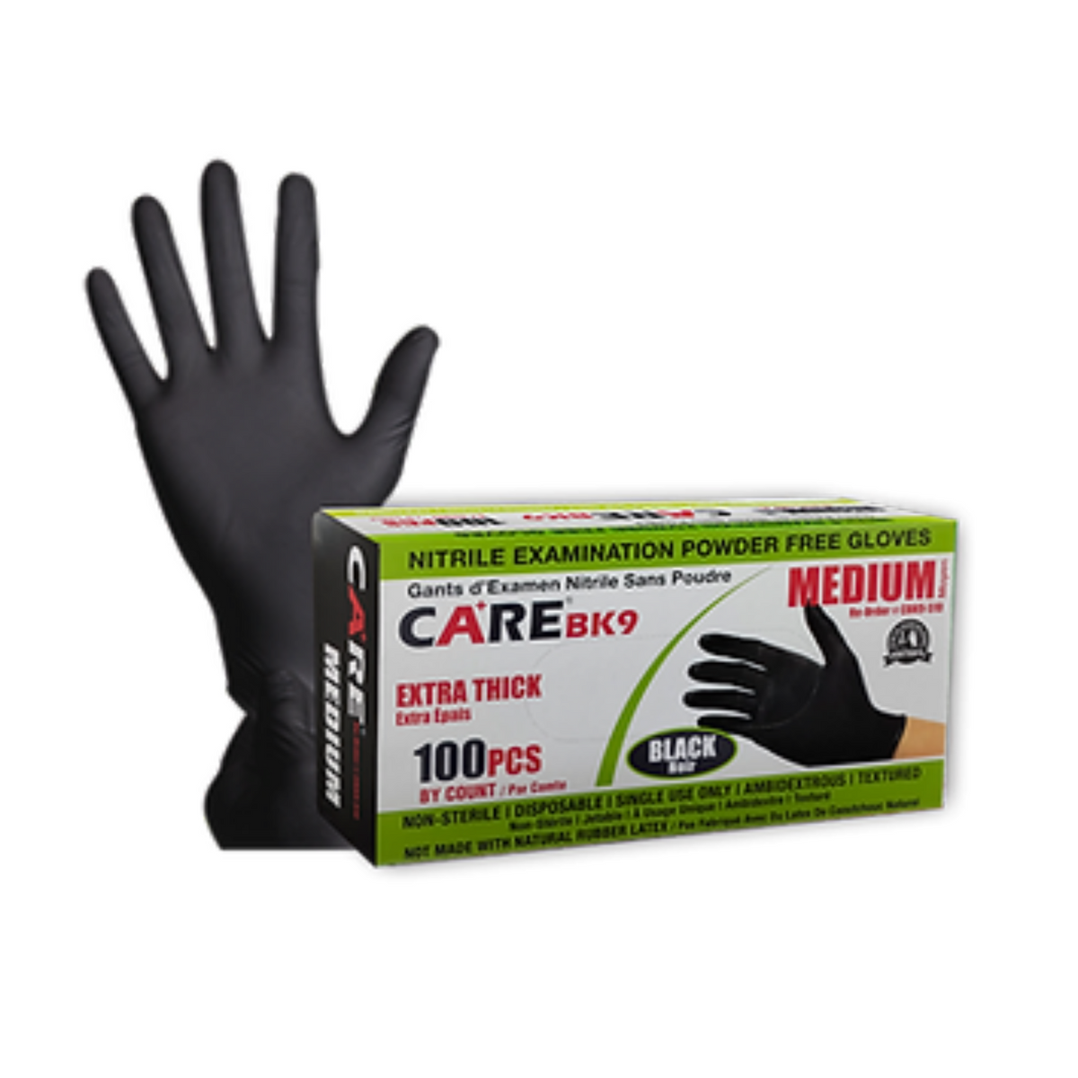 black nitrile gloves glove and box