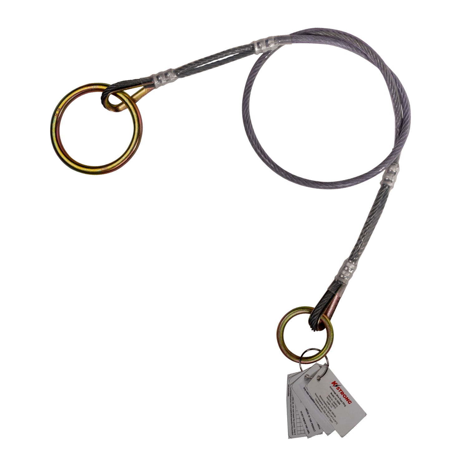 6' Coated Wire Cable Sling with snap hook and large O-ring - Inland ...