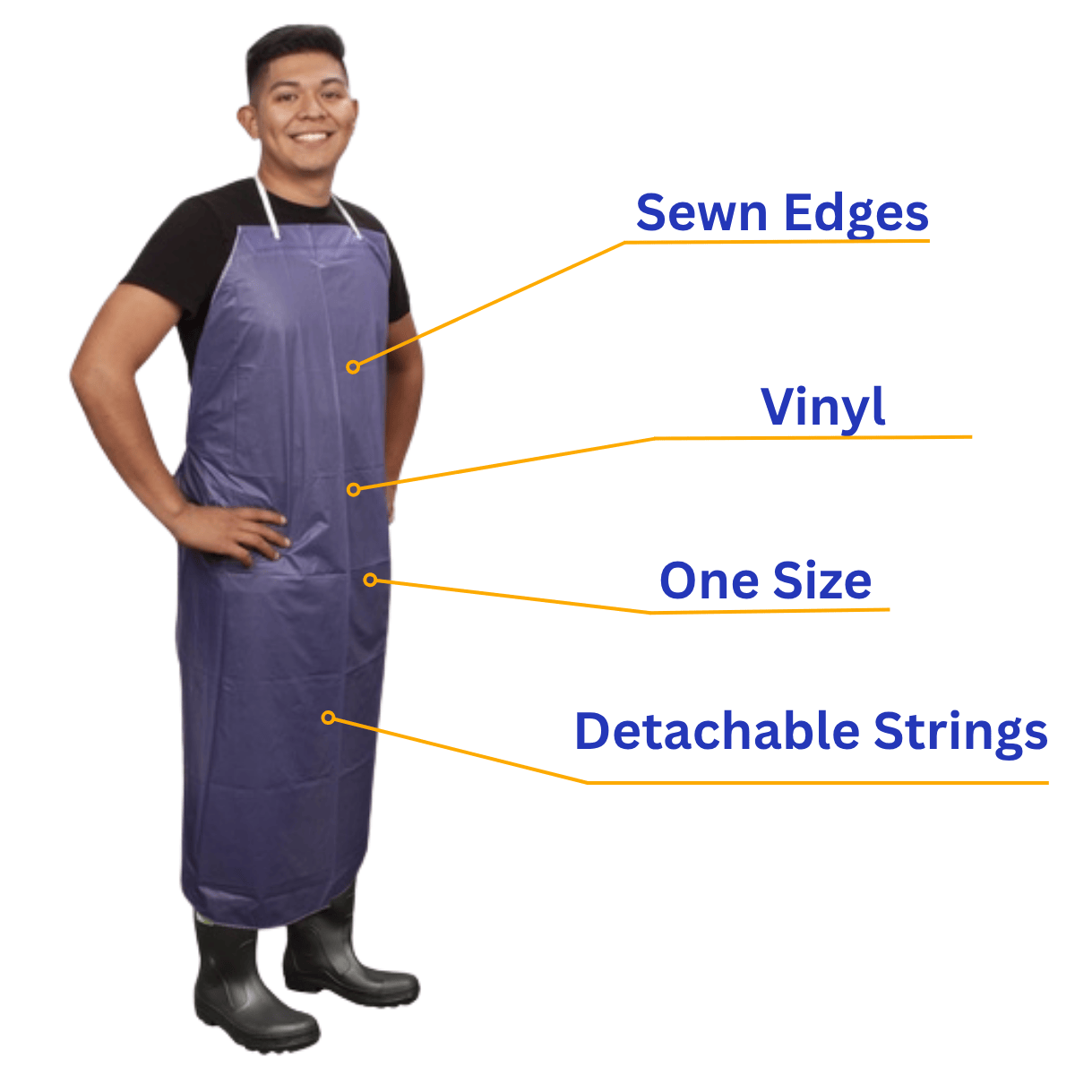 Apron with information