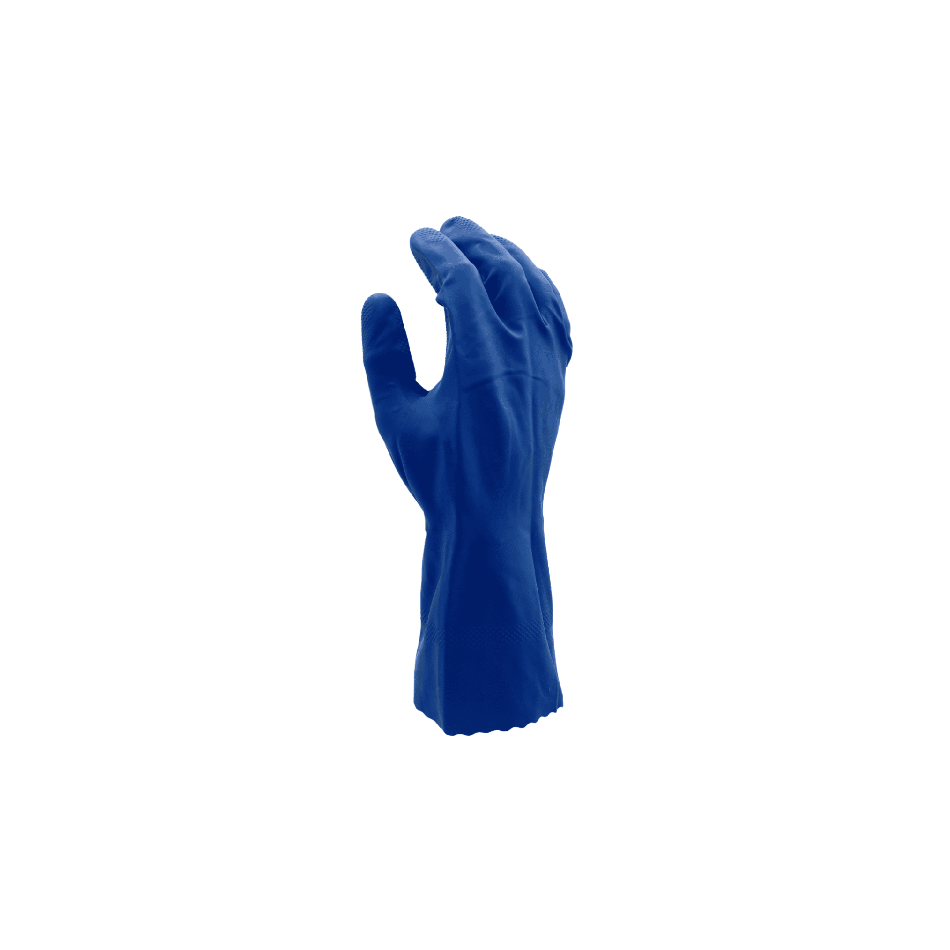 Blue Latex Rubber Gloves Right Hand