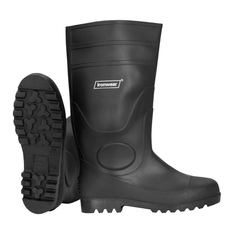 Ironwear 16" High Black PVC Work Boot