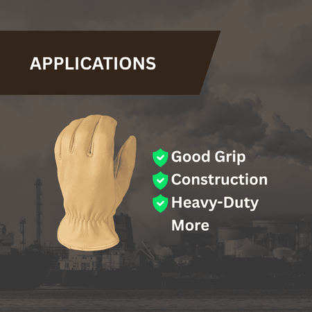 cowhide heavy duty glove application