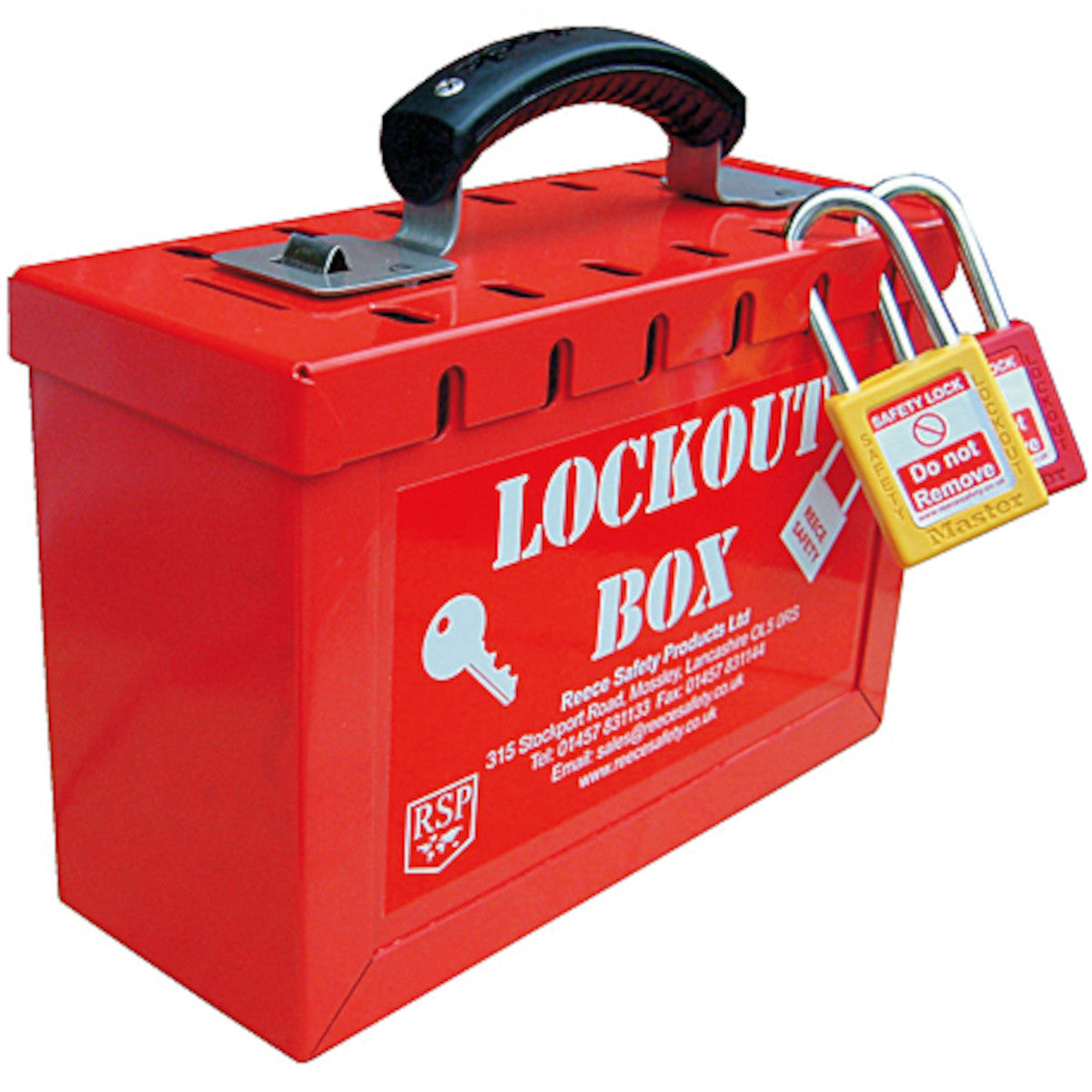 Mini Foldable Reece Box REECE Portable Group Lockout Box - RED - Inland Empire Safety & Supply