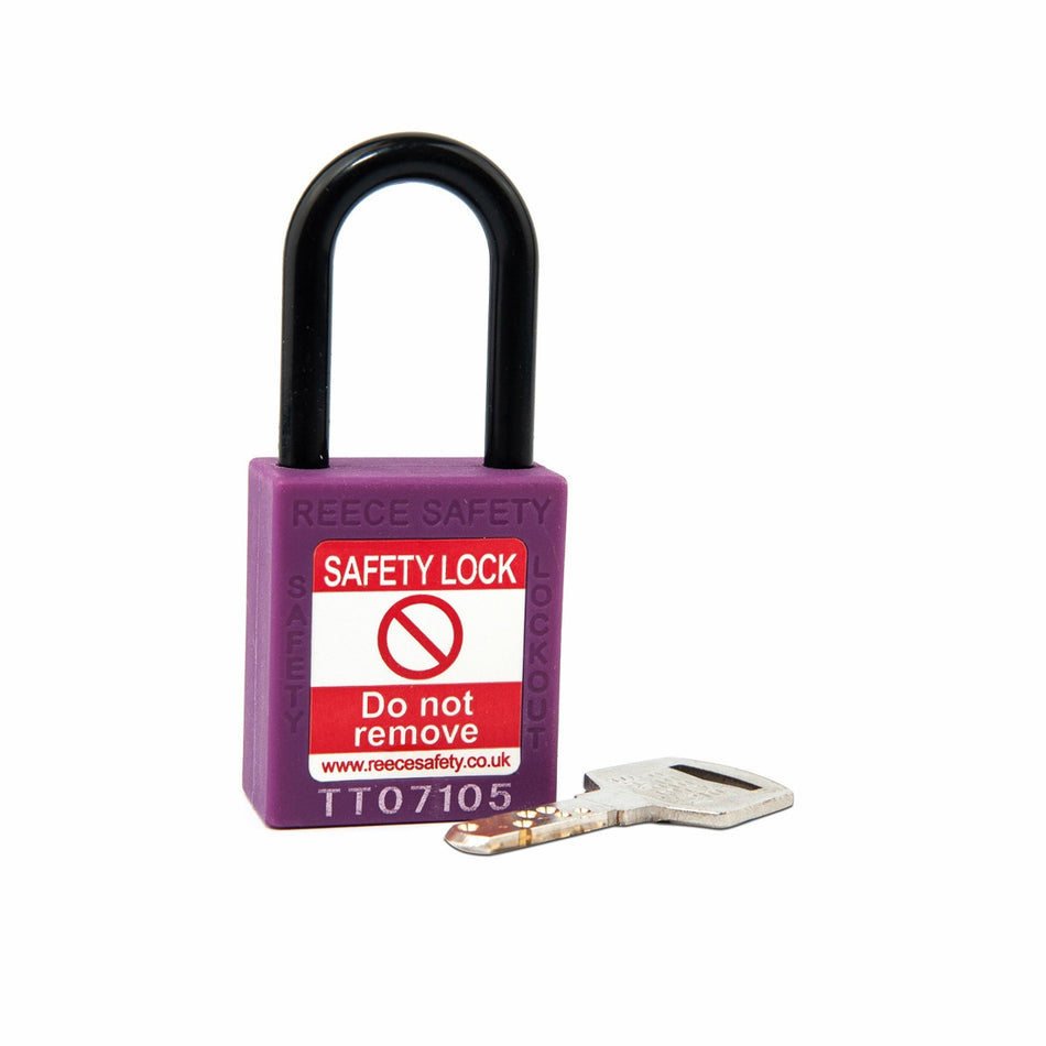 Purple REECE Non-Conductive Safety Padlock KA