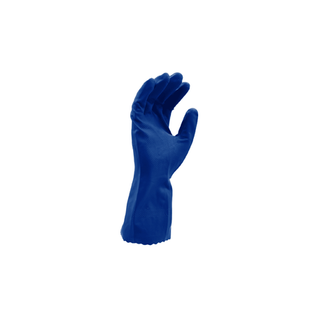 Blue Latex Rubber Gloves Right Palm