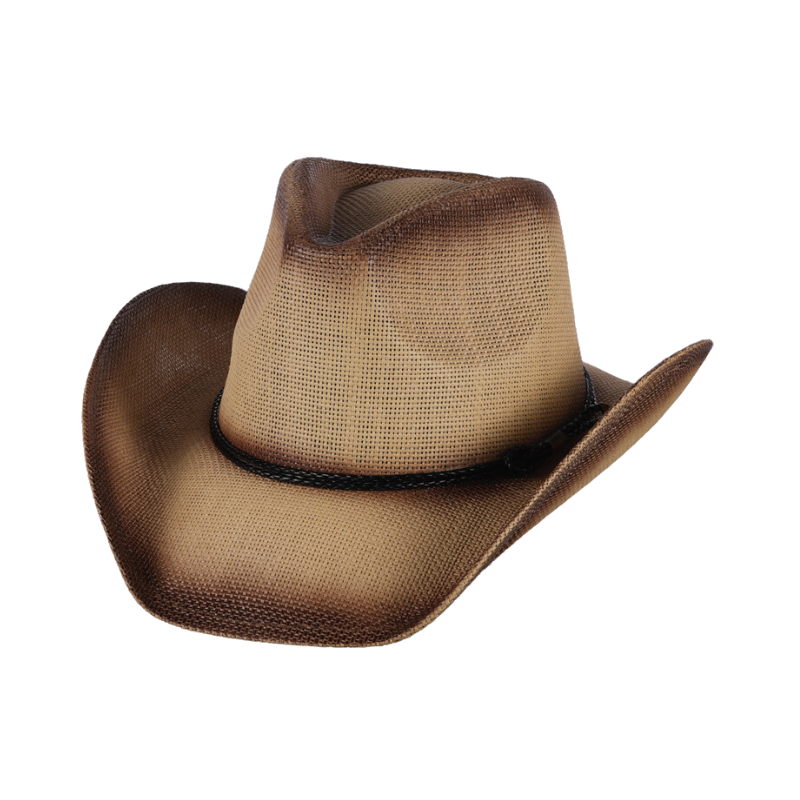 Classic Beige Cowboy Hat with Braded Band