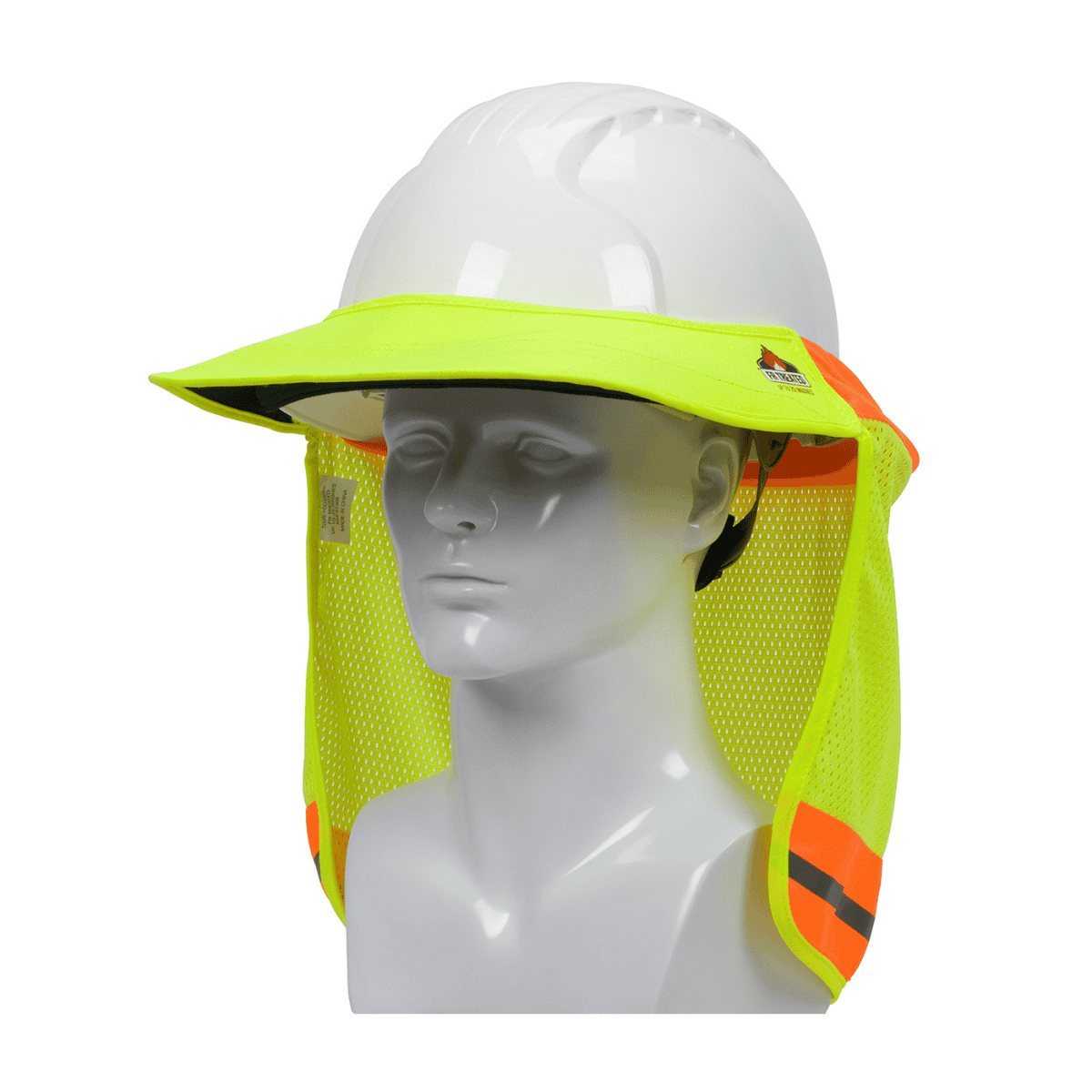 Vision Hardsuit FR Treated Hi-Vis Hard Hat Visor and Neck Shade – High Visibility, Fla ...