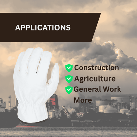 Goatskin Leather Work Gloves Applications