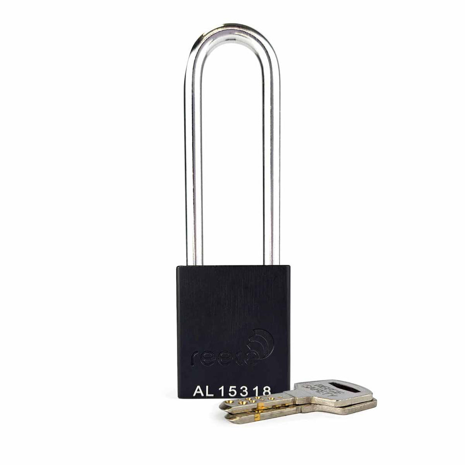 Black REECE Aluminum Safety Long Padlock KA