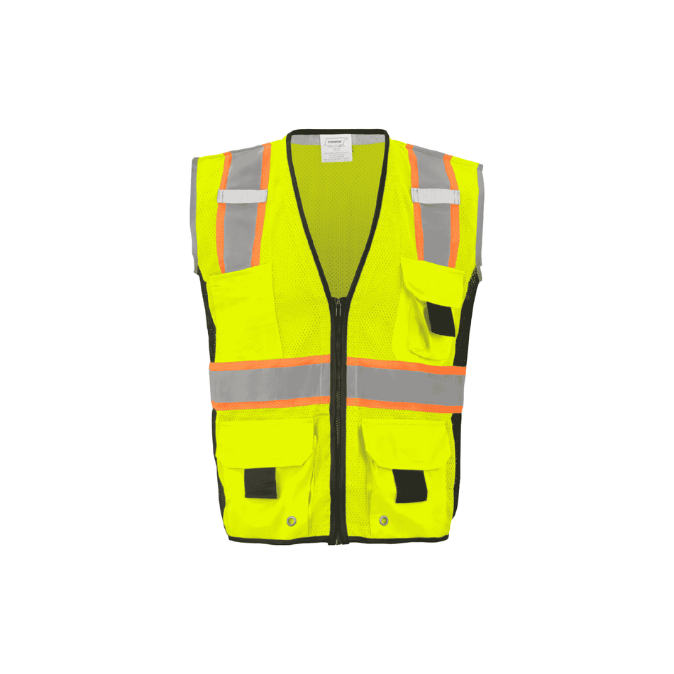 Lime Class 2 Safety Vest (11 Pockets)
