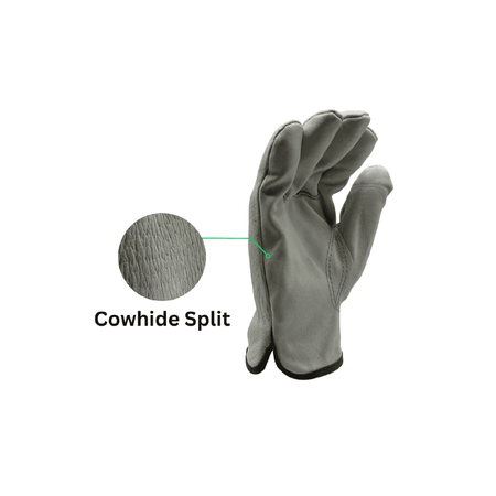 cowhide split right hand glove