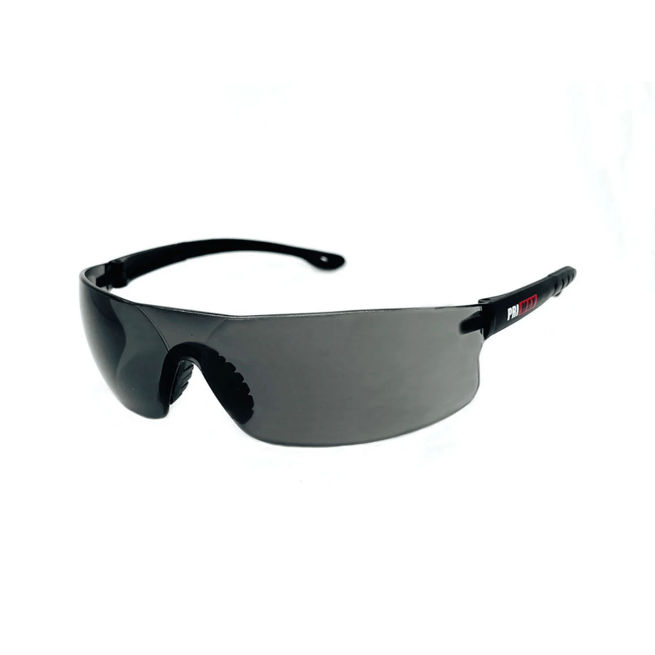 Safety Glasses Rimless Readers with Gray Anti-Scratch Lens (Anti-Fog Option)